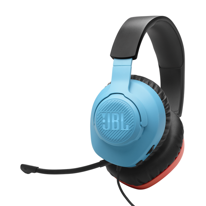 JBL Quantum 100N - Black - Wired over-ear gaming headset with detachable mic - Hero image number null